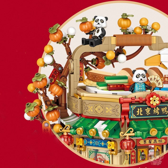 Norvo | Mei Mei Panda Peking Duck Restaurant Mikro Byggesteiner Med Lys