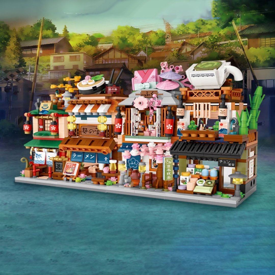 Norvo | Mikro Søte Japanske Staller Byggesett