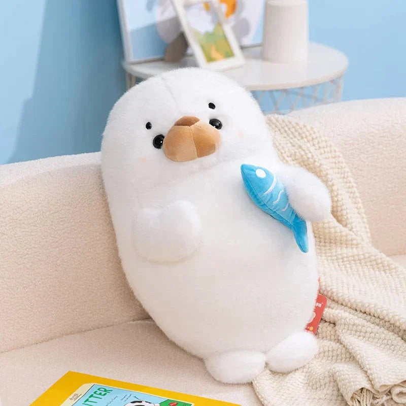 Norvo | Mochi Seal Plushie med Fisk