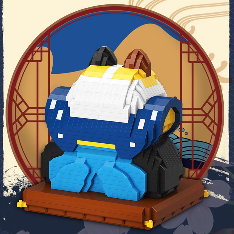 Norvo | Muskel Lucky Cat & Kimono Outfit Nano Byggeklosser