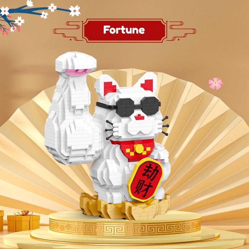 Norvo | Muskel Lucky Cat & Kimono Outfit Nano Byggeklosser