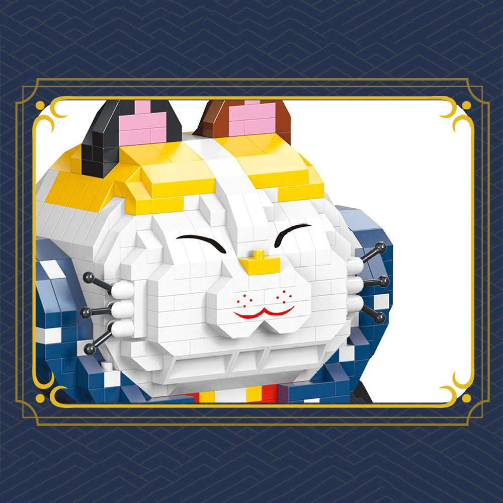 Norvo | Muskel Lucky Cat & Kimono Outfit Nano Byggeklosser