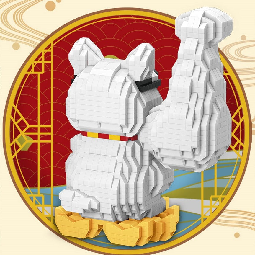 Norvo | Muskel Lucky Cat & Kimono Outfit Nano Byggeklosser