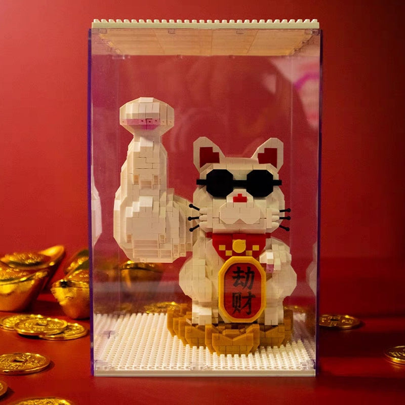 Norvo | Muskel Lucky Cat & Kimono Outfit Nano Byggeklosser