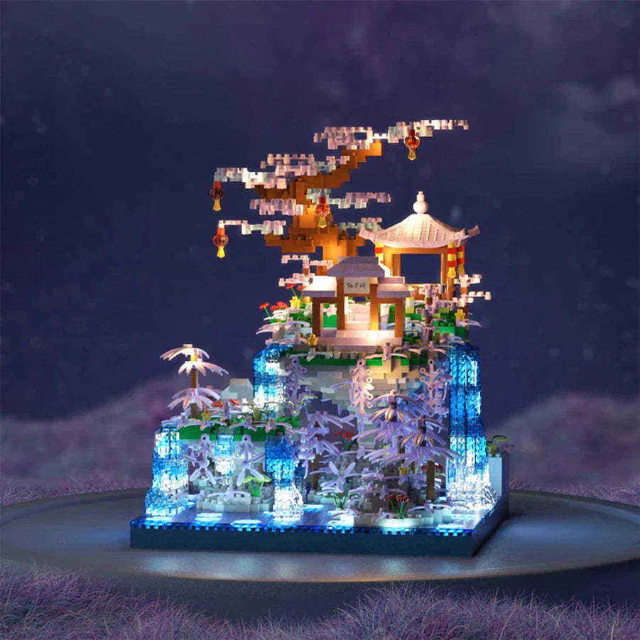 Norvo | Lilla Sakura Flytende Paviljong Fosser Øy Nano Byggesett