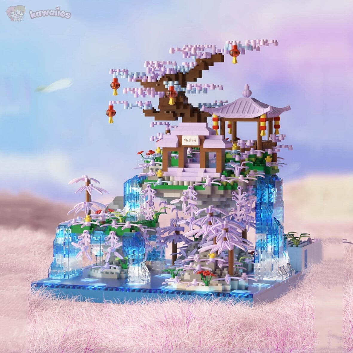 Norvo | Lilla Sakura Flytende Paviljong Fosser Øy Nano Byggesett