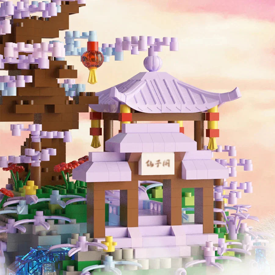 Norvo | Lilla Sakura Flytende Paviljong Fosser Øy Nano Byggesett