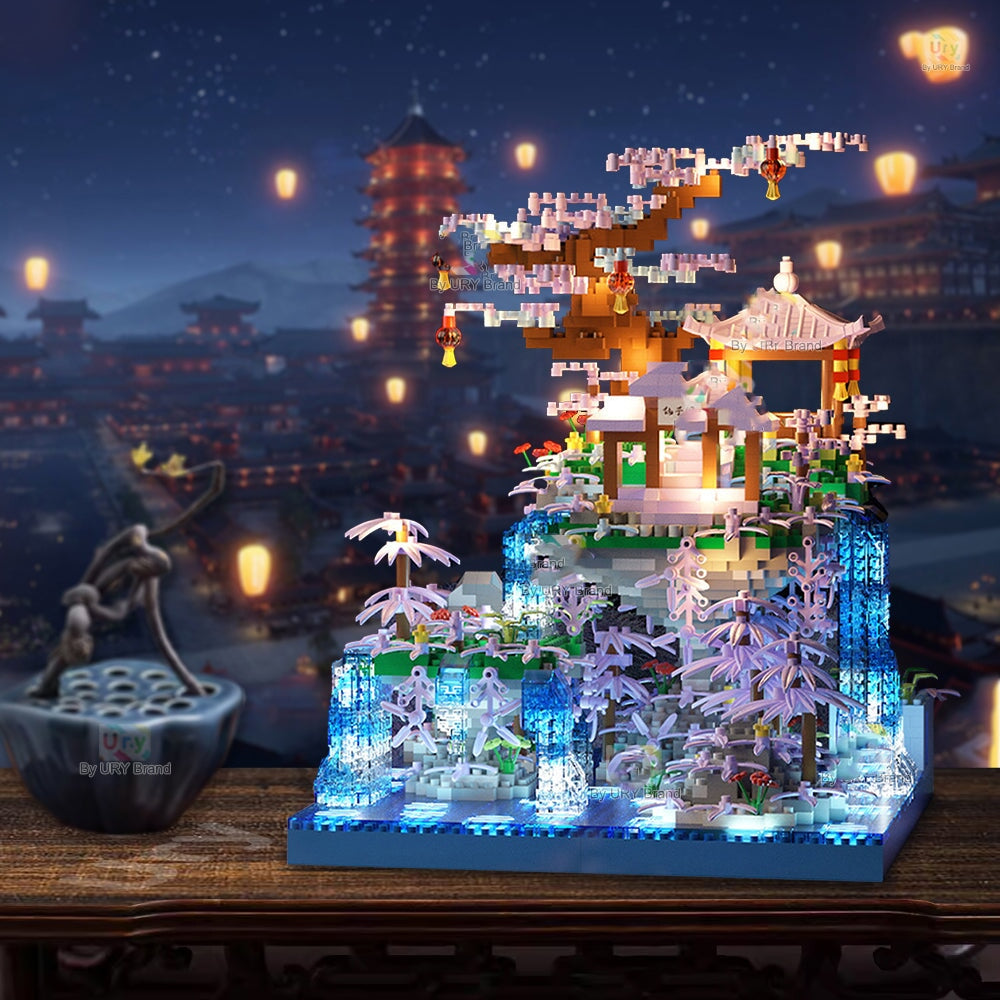 Norvo | Lilla Sakura Flytende Paviljong Fosser Øy Nano Byggesett