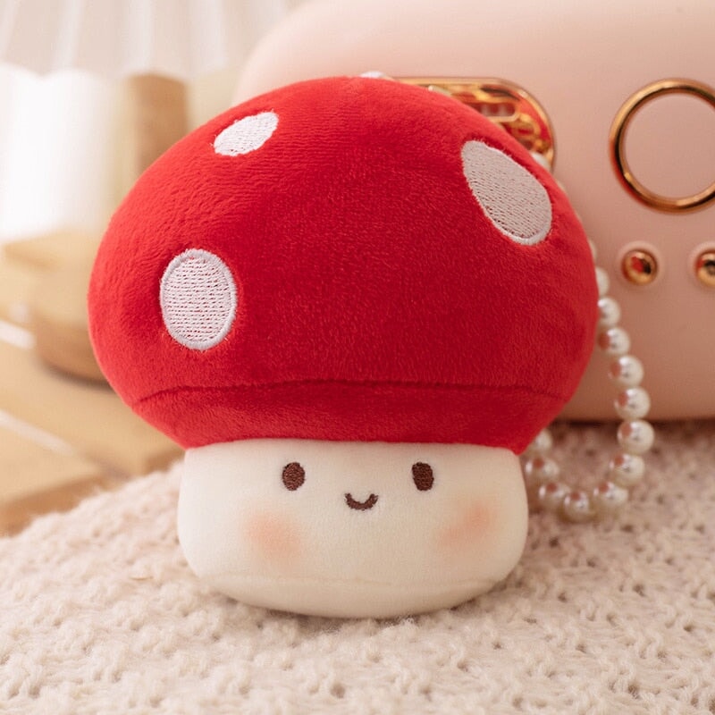 Norvo | Squishy Mushroom Friends Plysj Nøkkelringer