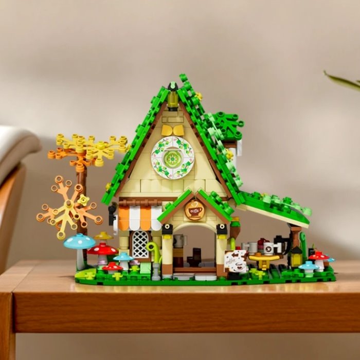 Norvo | Sommergrønn og rosa hytte Micro Byggesett