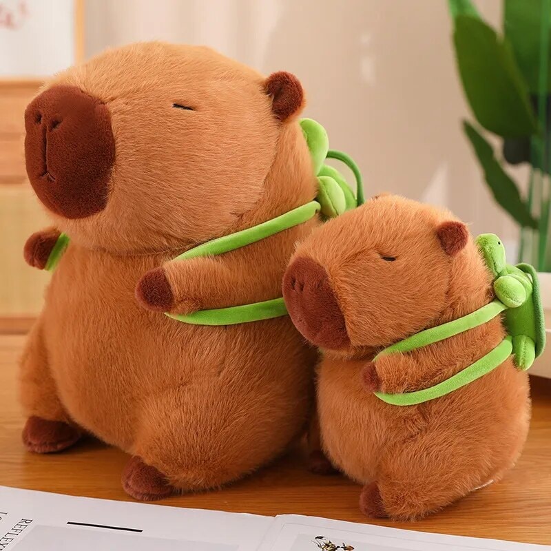 Norvo | De bedårende capybara turtle ryggsekk plushies