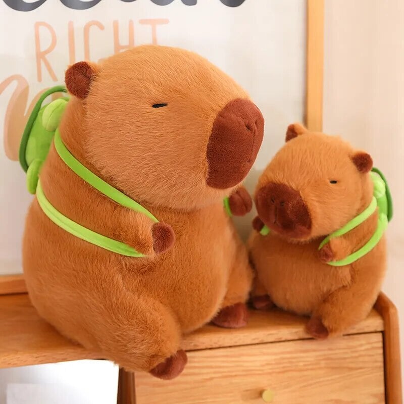 Norvo | De bedårende capybara turtle ryggsekk plushies