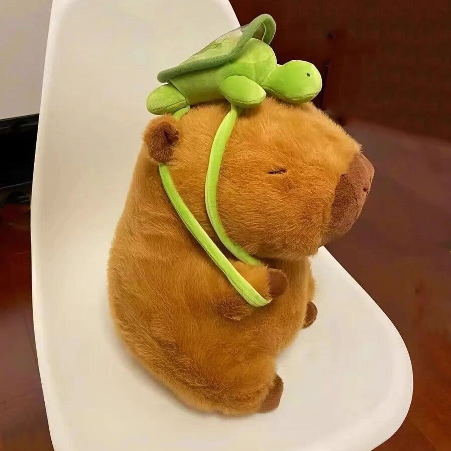 Norvo | De bedårende capybara turtle ryggsekk plushies