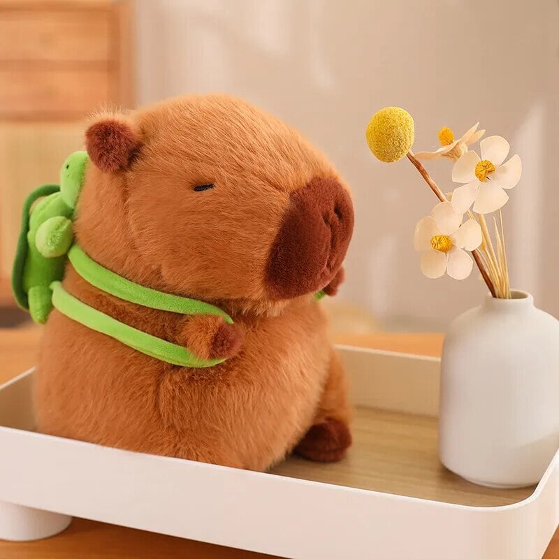 Norvo | De bedårende capybara turtle ryggsekk plushies