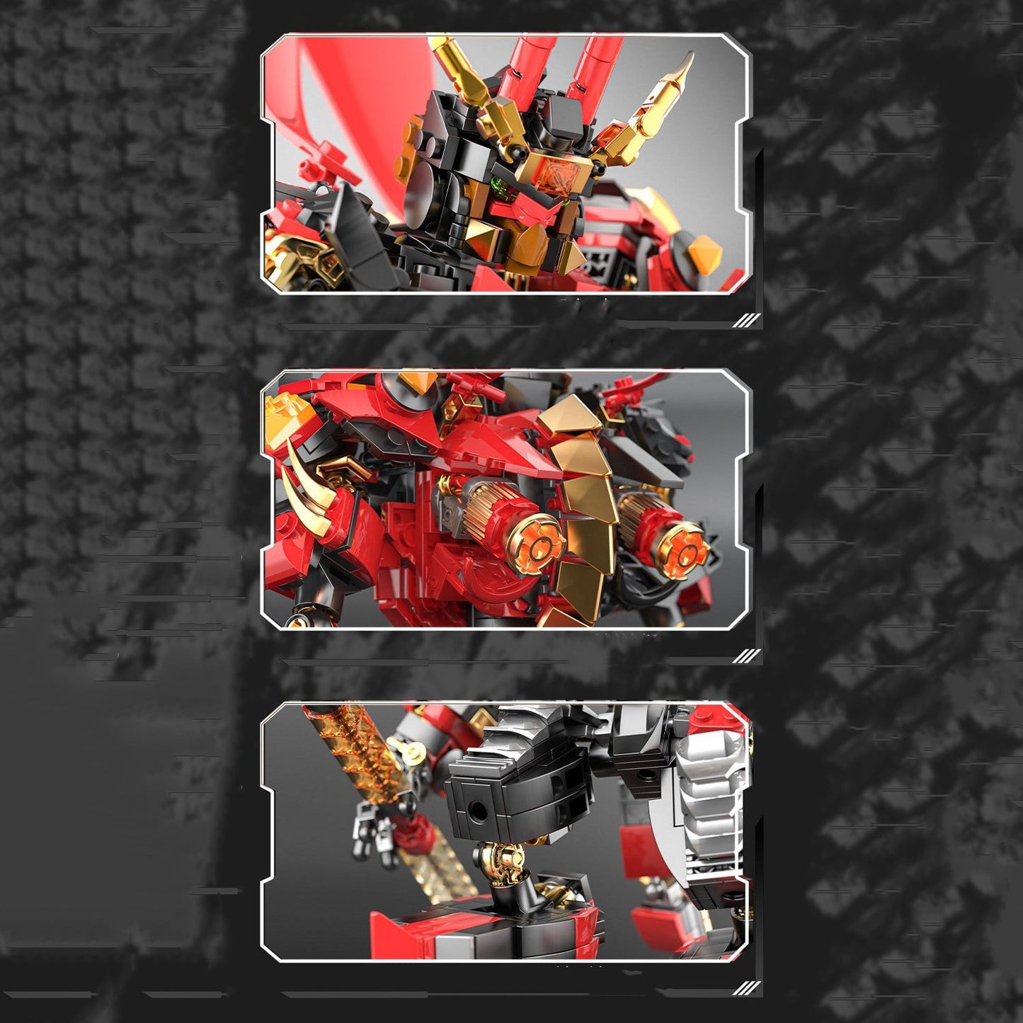 Norvo | The Great Monkey King Collection Dark Knight Sun Wukong Byggesteiner