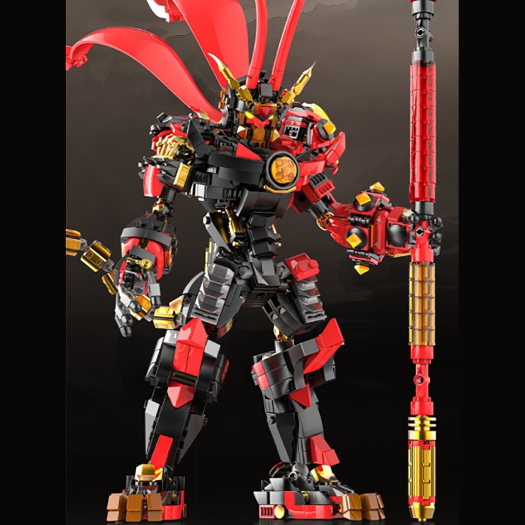 Norvo | The Great Monkey King Collection Dark Knight Sun Wukong Byggesteiner