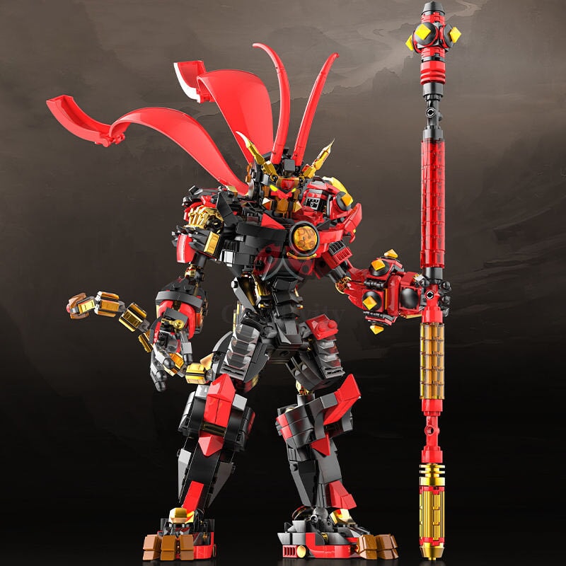Norvo | The Great Monkey King Collection Dark Knight Sun Wukong Byggesteiner
