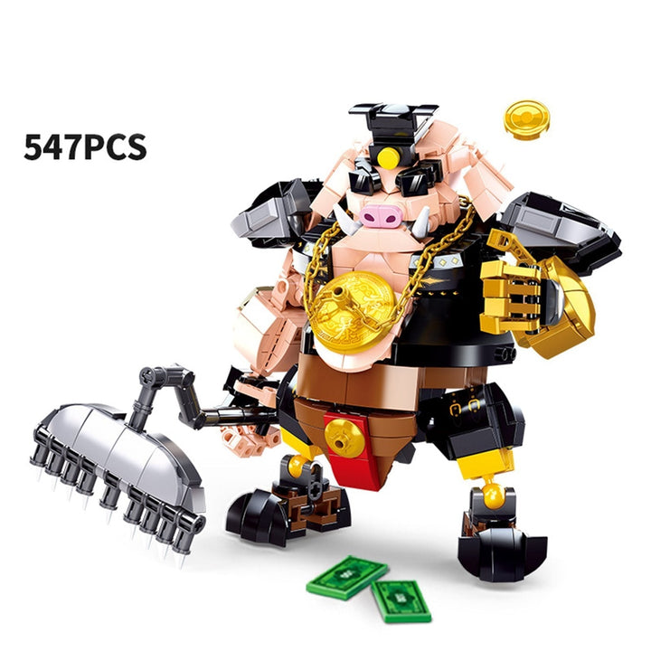 Norvo | Wukong Ape Okse Svin Mecha Krigere Byggetegn