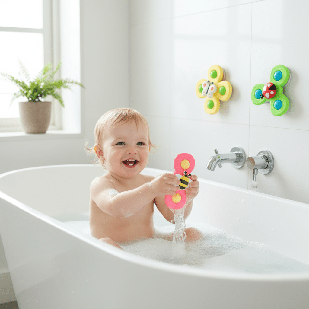 Norvo | Kiddova – Fargerik Bad Fidget Spinner med Søtt Insekt Design