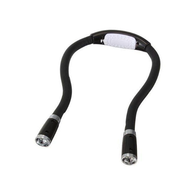 Norvo | Bærbar nakkelampe med LED for strikking, hekling og lesing – Håndfri lys