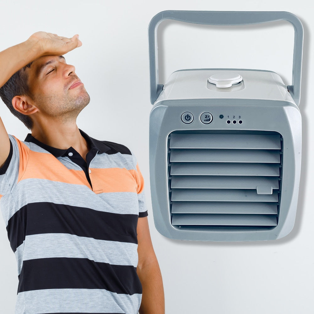 Norvo | Mini Luftkjøler med Vannbeholder – USB-tilkobling 200 ml