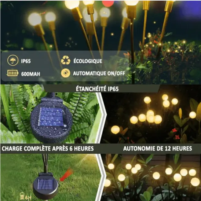 Norvo | Den magiske sollampen med ildflue-effekt