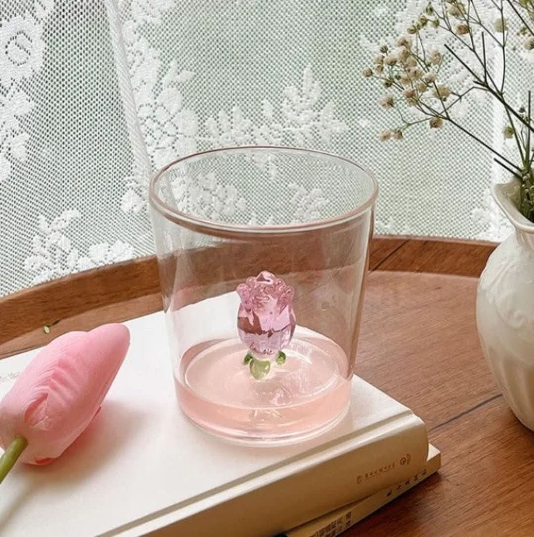 Norvo | La Vie En Rose | Champagne Glass - Håndlaget