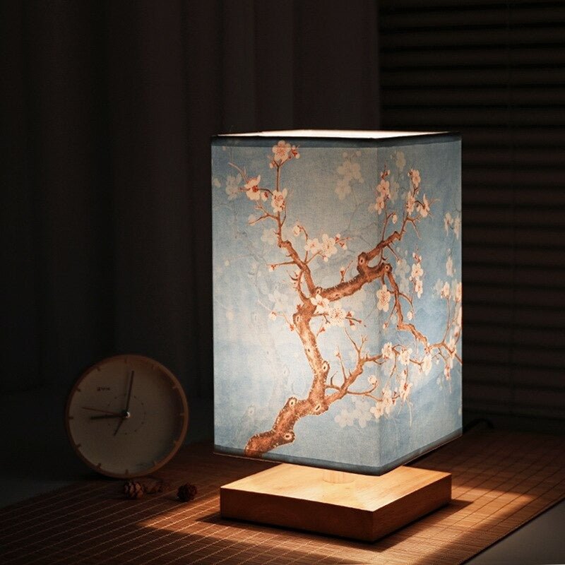Norvo | Kyomi Japansk-skandinavisk Bordlampe – Minimalistisk Treakcentlys