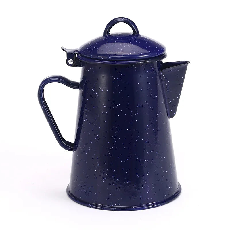 Stor kapasitet emaljert håndtaks gryte for kaffe te vann emaljert kanne | Norvo