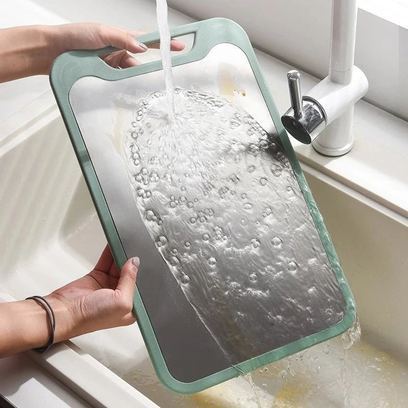 Norvo | Lattea – Dobbelt Sidet Rustfritt Stål Skjærefjøl med Non-Stick Overflate