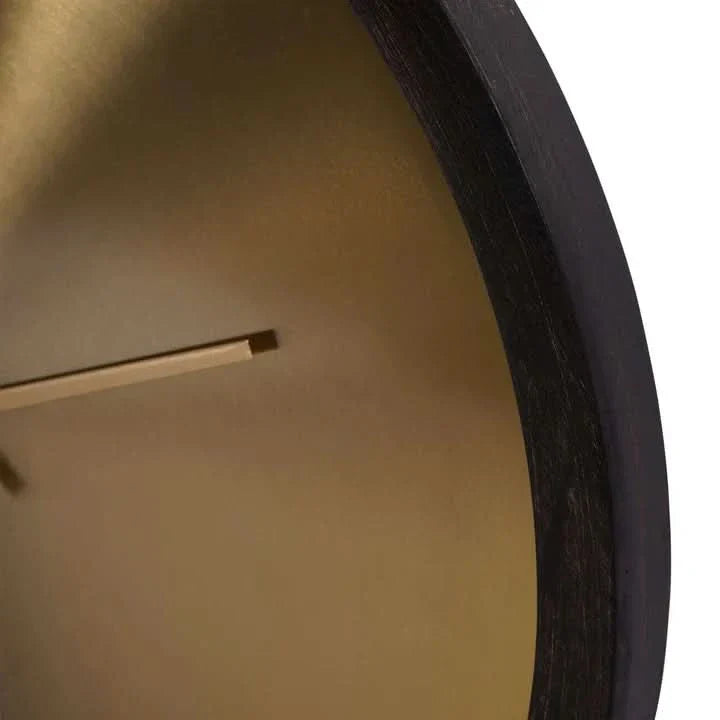 Norvo | Sloa - Elegant veggklokke i messing og svart