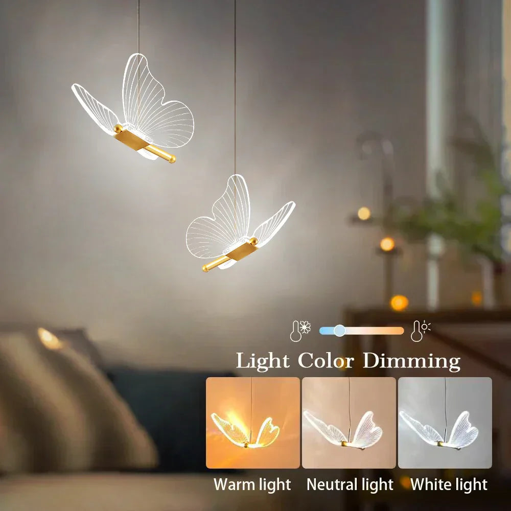 Norvo | LED Sommerfugl Pendellamper - ButterLuxe