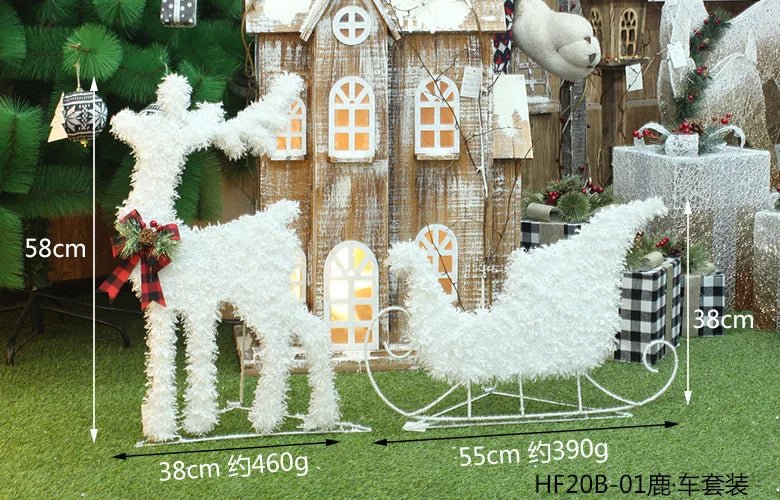 Norvo | LED Julepynt – Snømann, Rådyr & Gaveeske Ornamenter med Lys