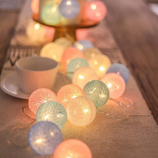 Norvo | LED Bomull Ball Garnlykt