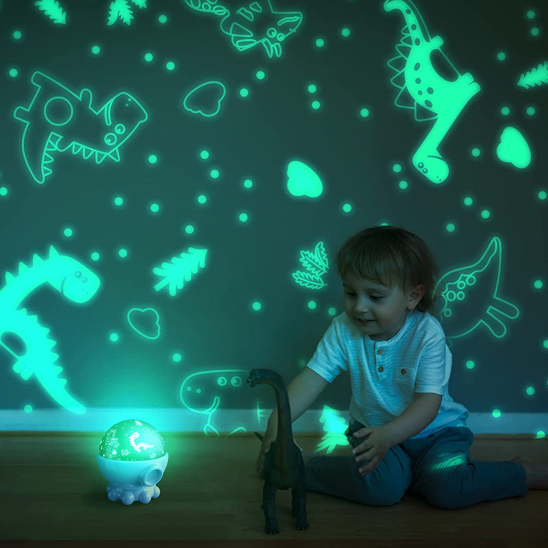Norvo | LED Nattlys med Osean & Stjernespeil-projeksjon + Musikkfunksjon - DreamAura