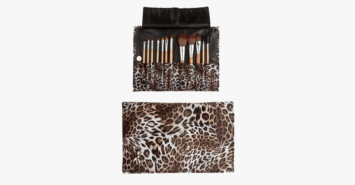 Norvo | 12 Deler Leopardskinn - Flat Deksel