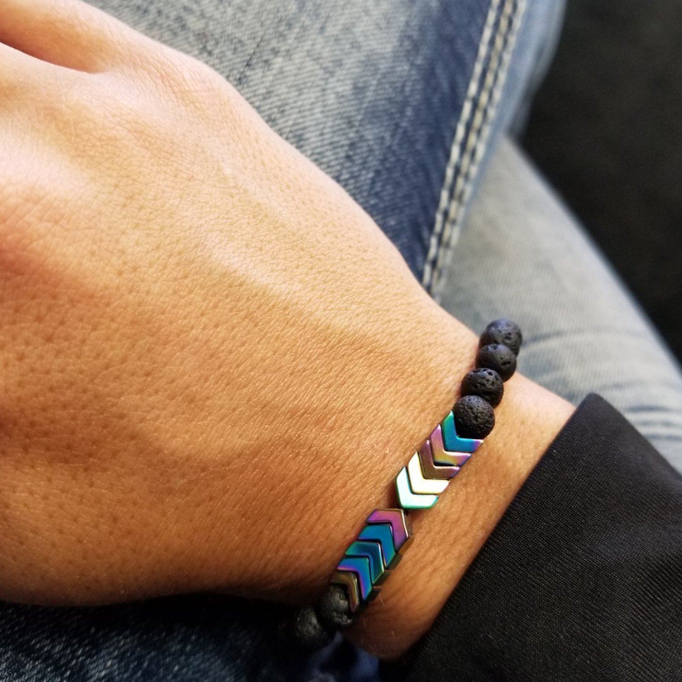 Norvo | Diffuser Lava Stein Armbånd