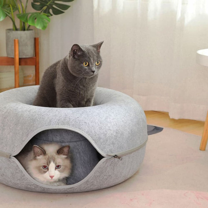 Norvo | Katt Sofa Filttunnel Hule for Flere Katter