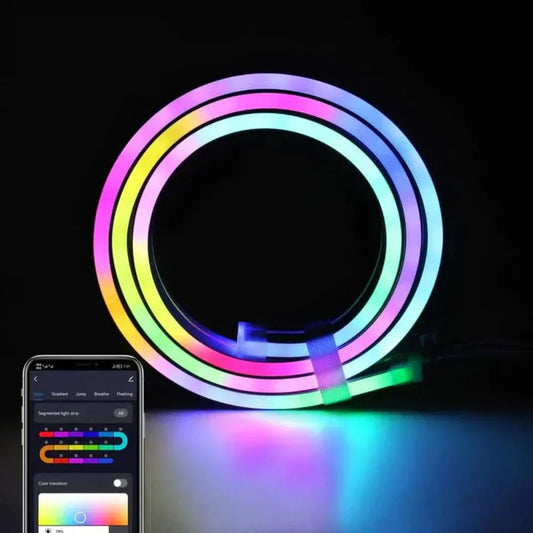 Norvo | RGB Neon LED Tau lys med app-kontroll