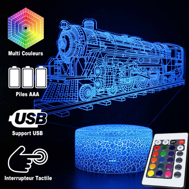 Norvo | 3D Lampe Lokomotiv Vintage