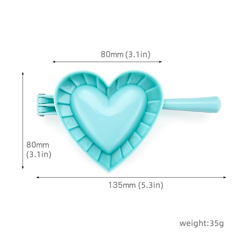 Love Shape Dumpling Mold Plastisk Mold Stor Kjøkkenutstyr | Norvo