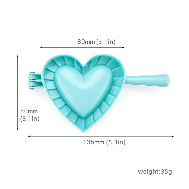 Love Shape Dumpling Mold Plastisk Mold Stor Kjøkkenutstyr | Norvo