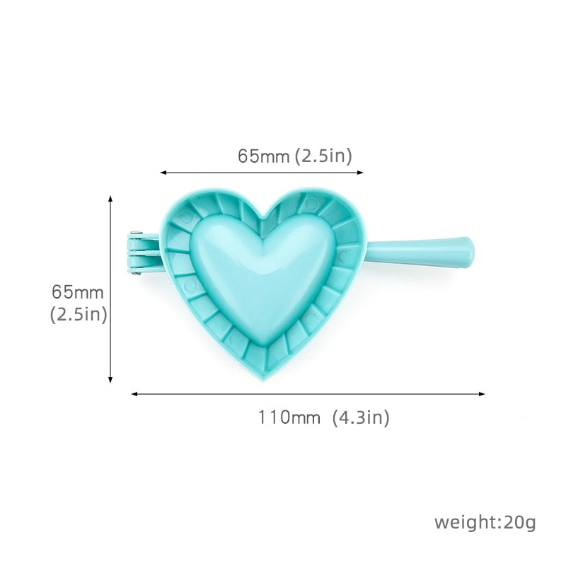 Love Shape Dumpling Mold Plastisk Mold Stor Kjøkkenutstyr | Norvo