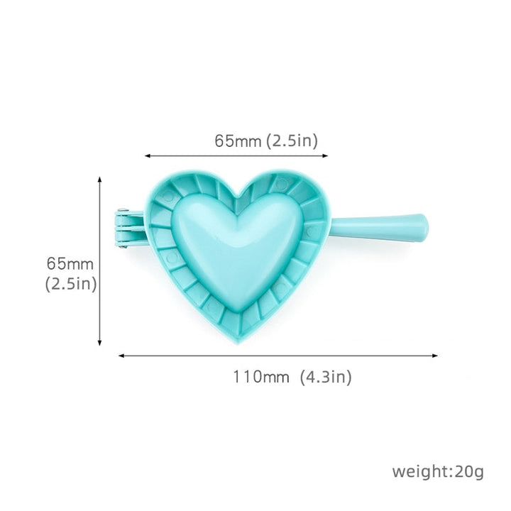 Love Shape Dumpling Mold Plastisk Mold Stor Kjøkkenutstyr | Norvo