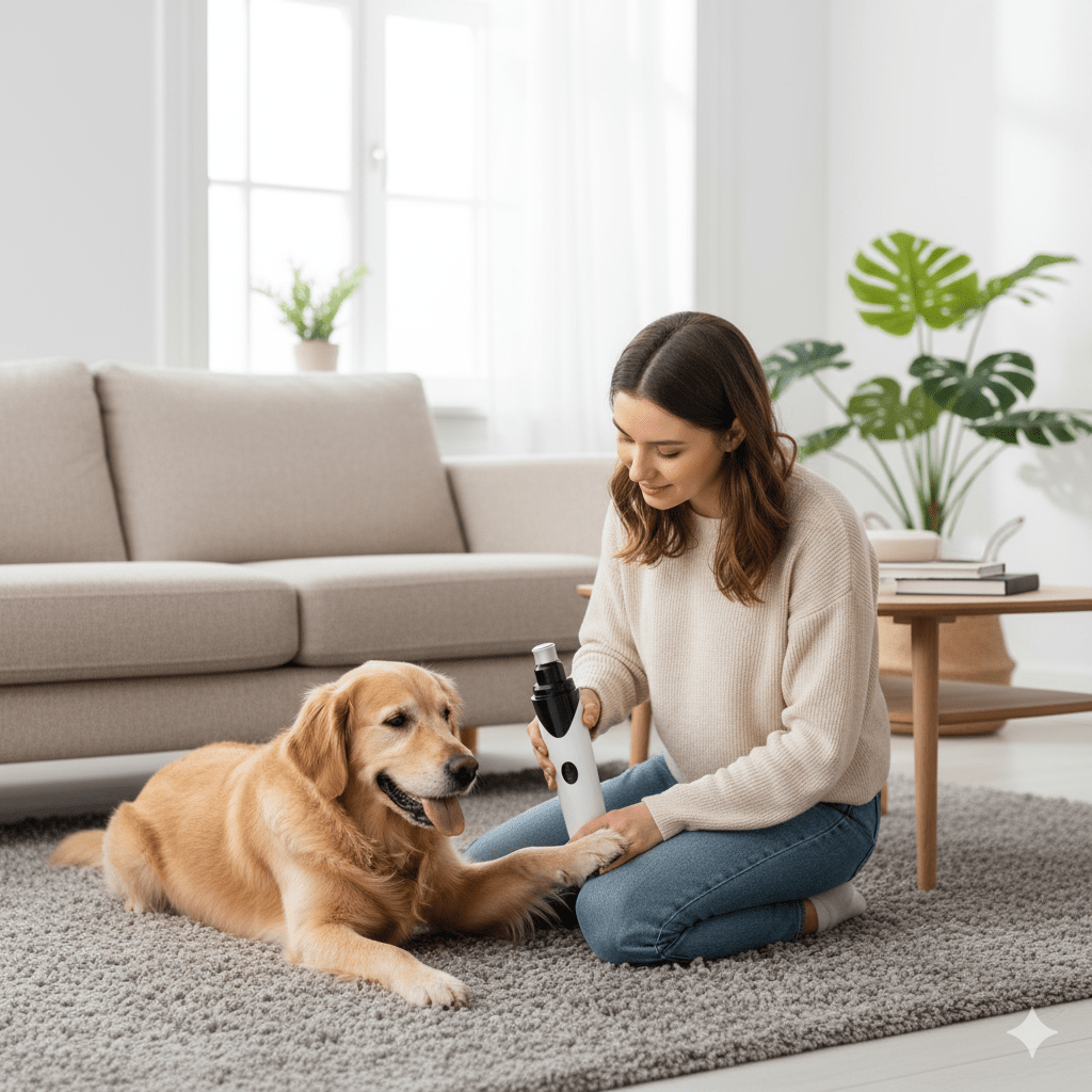 Norvo | LUCKYNAIL – Stille elektrisk kjæledyrklipper med USB oppladbart batteri