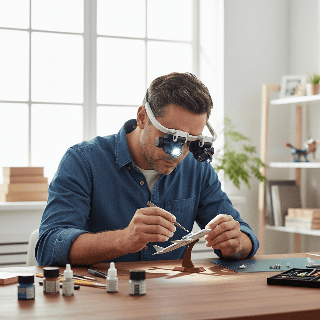 Norvo | LUMIVISOR – Justerbare LED Forstørrelsesglass med 8x–23x Zoom