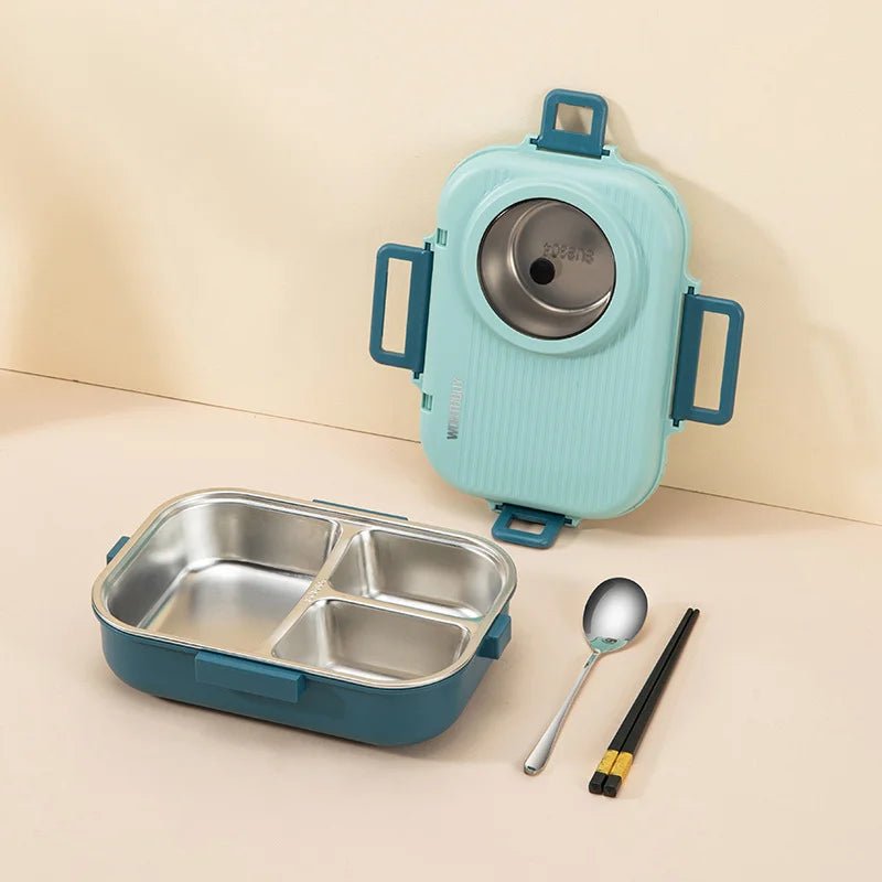 Norvo | LUNCHMATE – Lunchboks i rustfritt stål med 3 rom for ferske og organiserte måltider