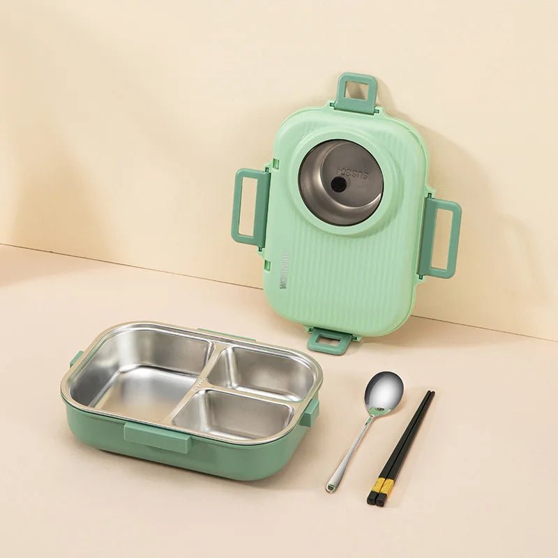 Norvo | LUNCHMATE – Lunchboks i rustfritt stål med 3 rom for ferske og organiserte måltider