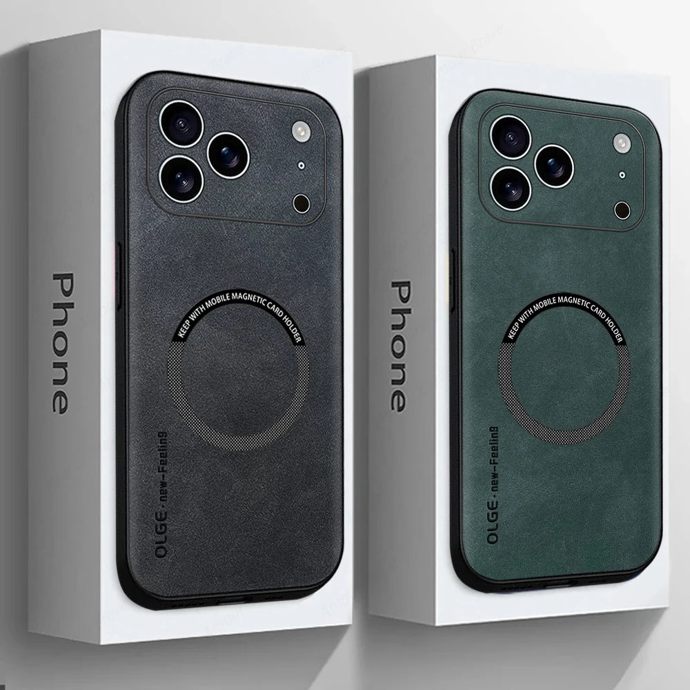 Norvo | LUXEGUARD – Premium Læder Telefonveske med MagSafe for iPhone