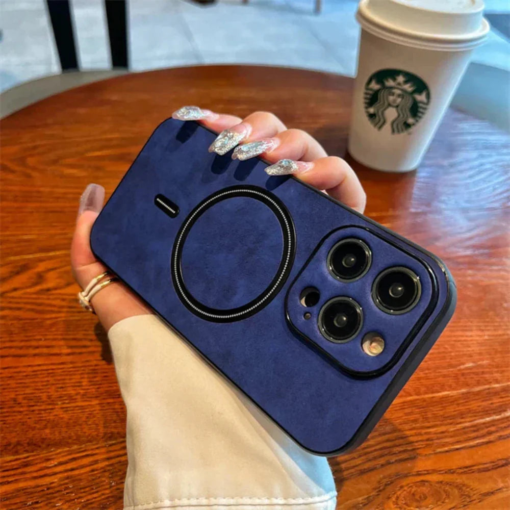 Norvo | Lær Magnetisk Beskyttende Telefonveske